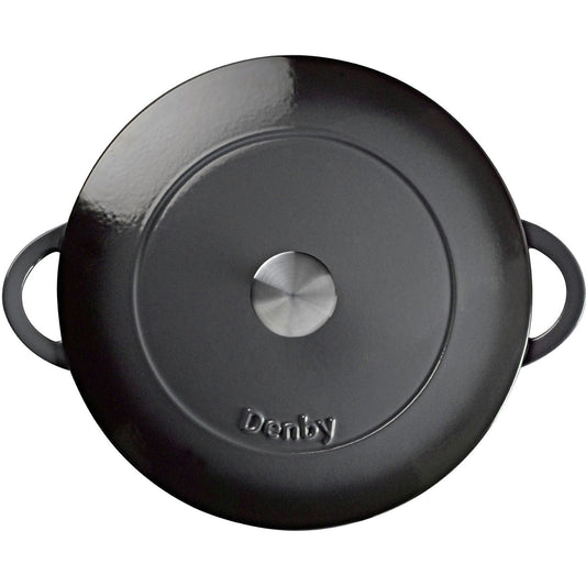 Denby Halo Gusseisentopf Flach Ø30 Cm, Grau