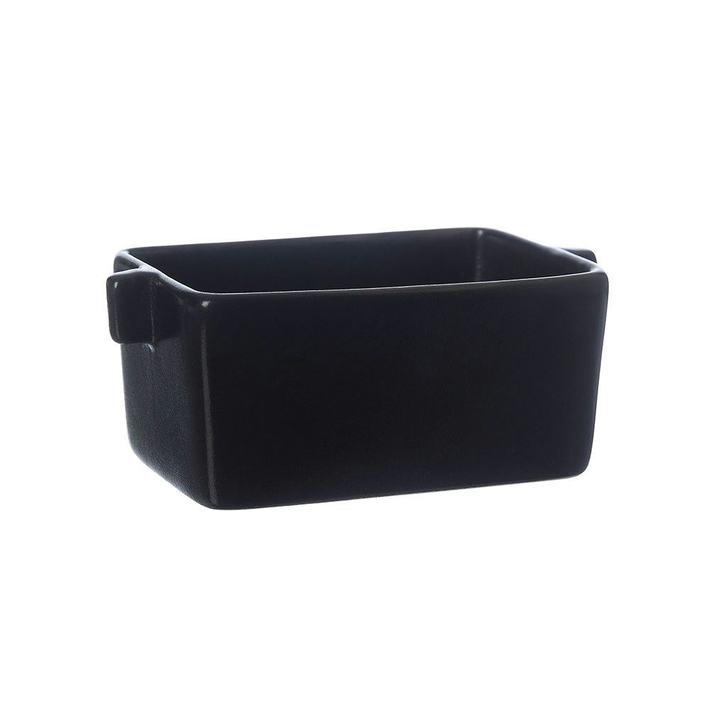Ernst Ofenform Steingut Schwarz, 15 Cm