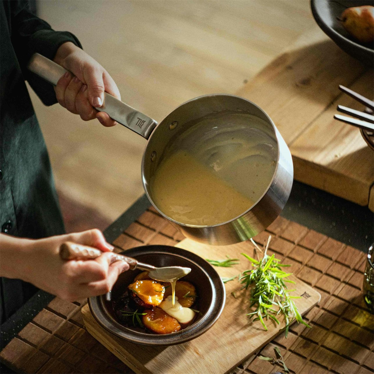 Fiskars Norden Kasserolle Unbeschichtet Edelstahl, 1,8 L