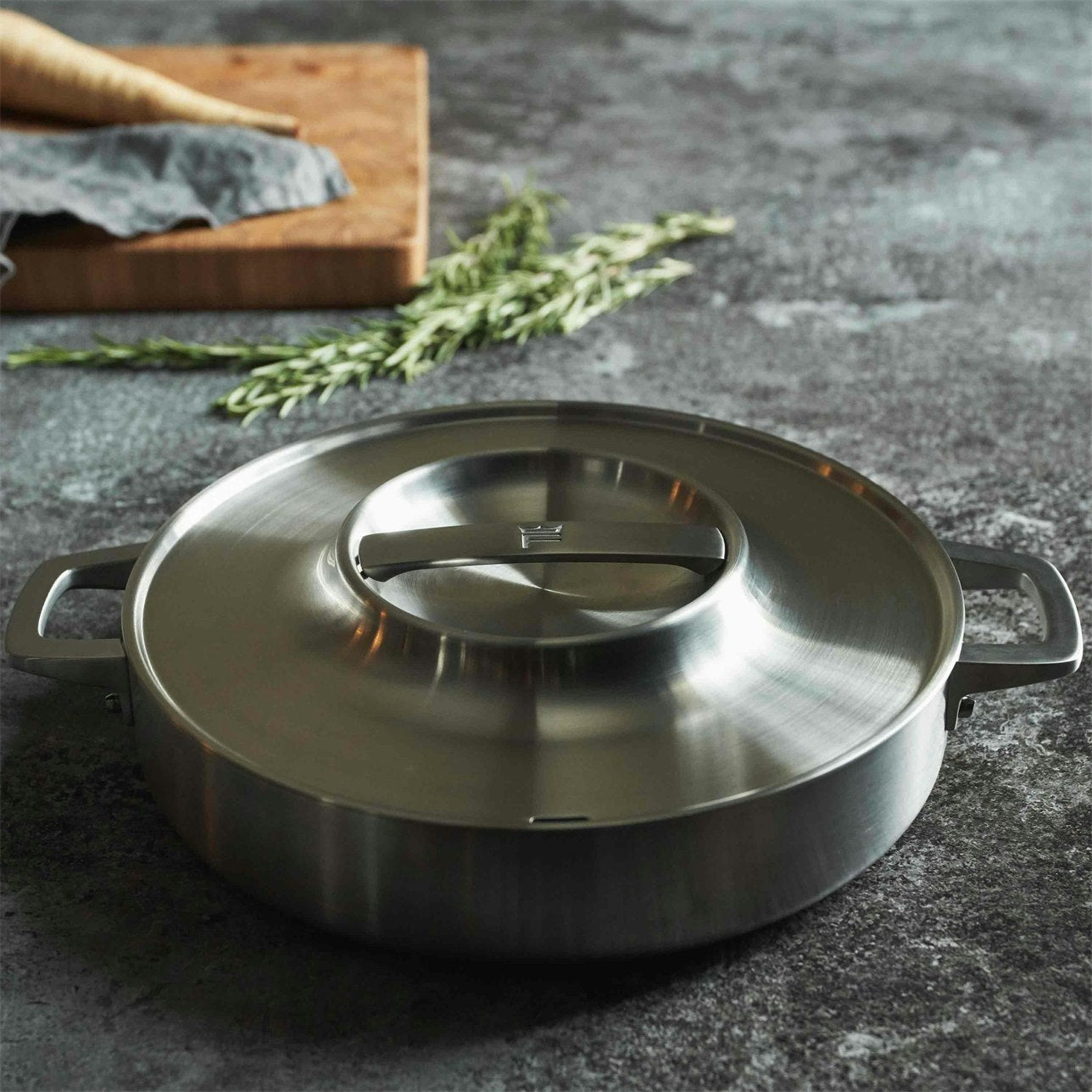 Fiskars Norden Schmortopf Edelstahl, 28 Cm