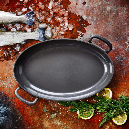 Greenpan Craft Fish Pan Bratpfanne Oval 40 Cm