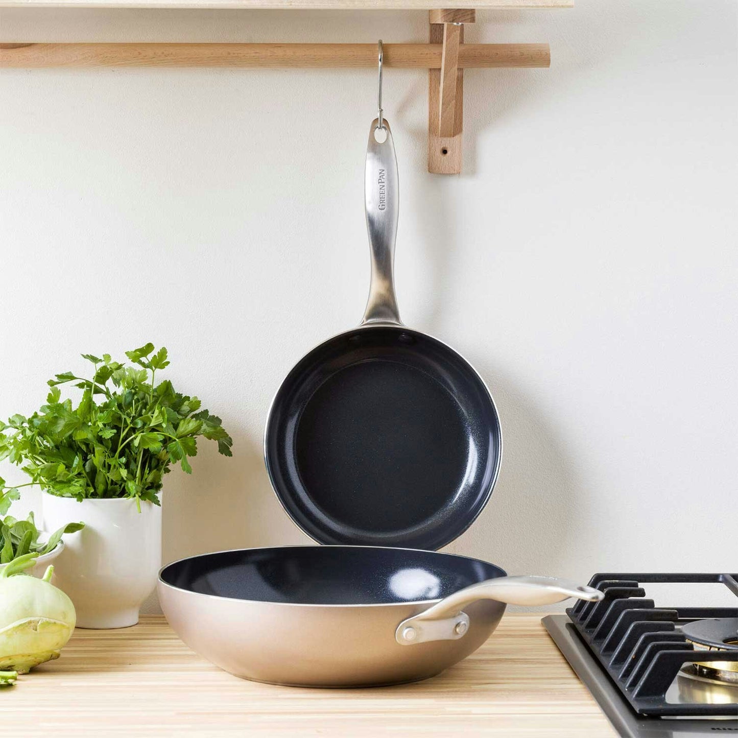 Greenpan Royal Bronze Wok 28 Cm Wok-Pfanne Bronzefarben