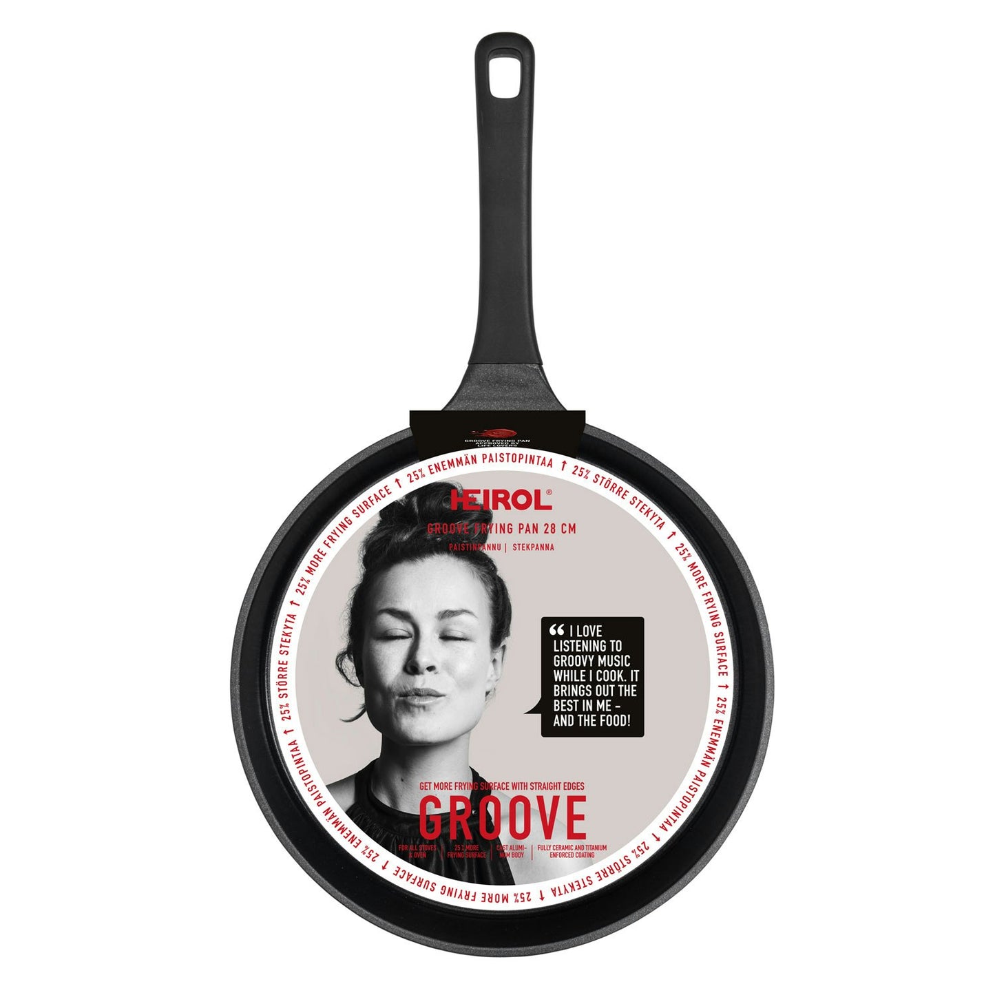 Heirol Groove Bratpfanne 28 Cm