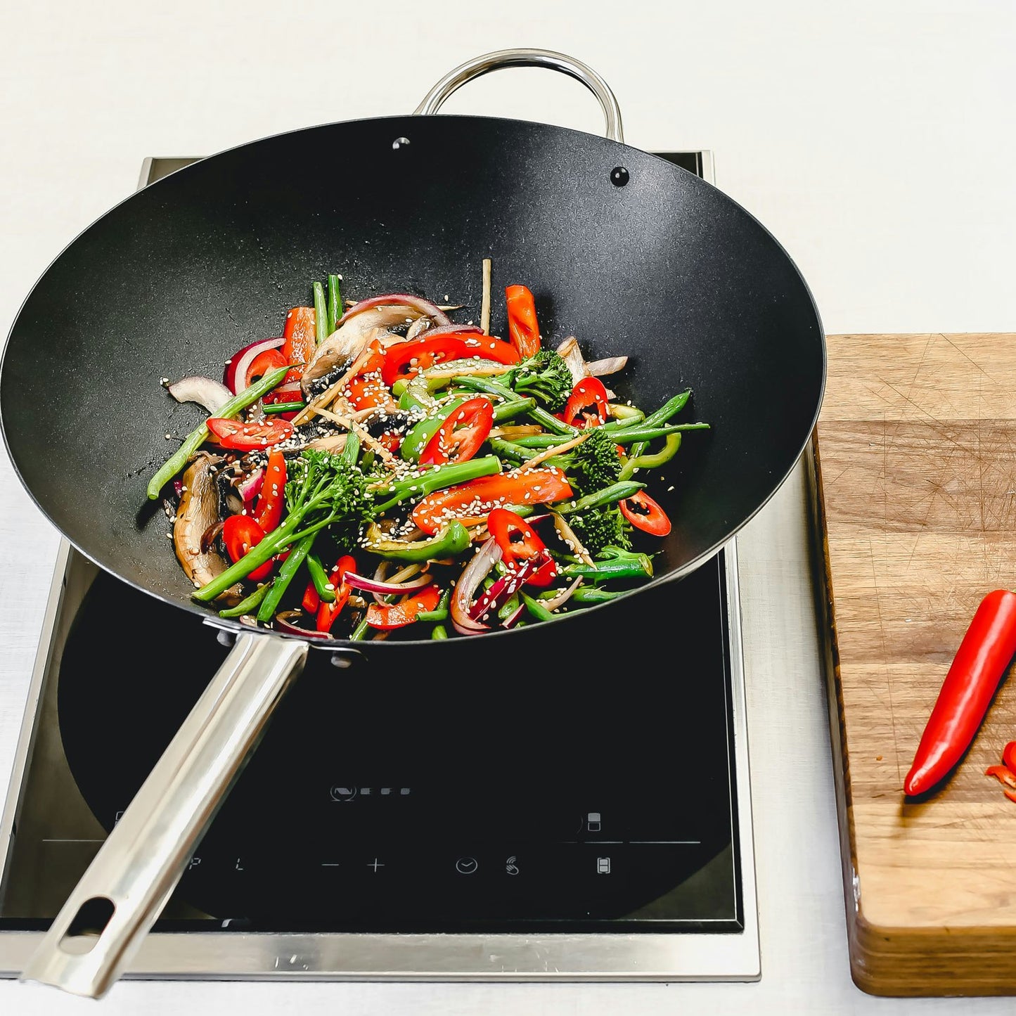 Kitchen Craft MasterClass Wok Pan, 35,5 Cm