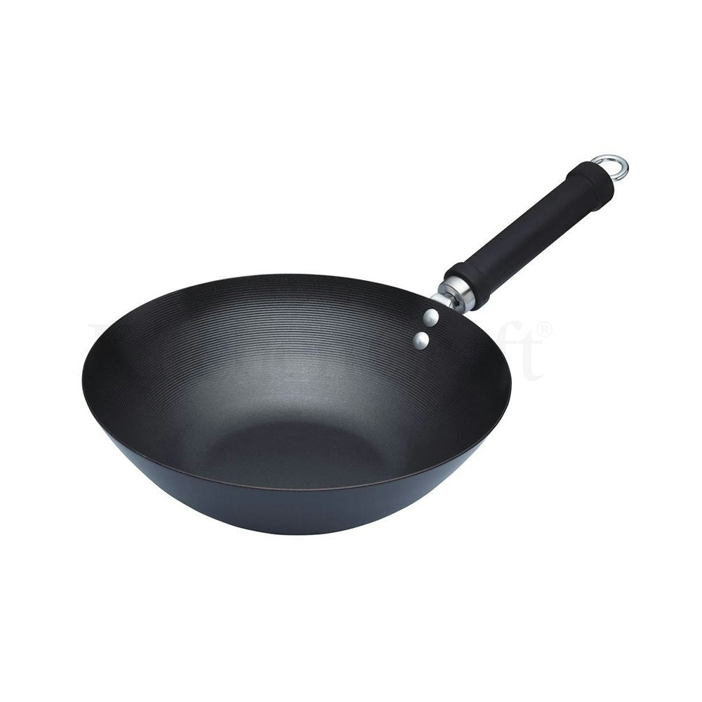 Kitchen Craft Oriental Wok 265mm, Carbon Stahl