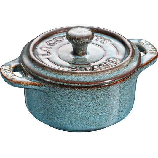Staub Topfset Mini Ø10 4-er Set, Türkis