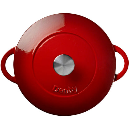 Denby Pomegranate Gusseisentopf Rund Ø26 Cm, Rot