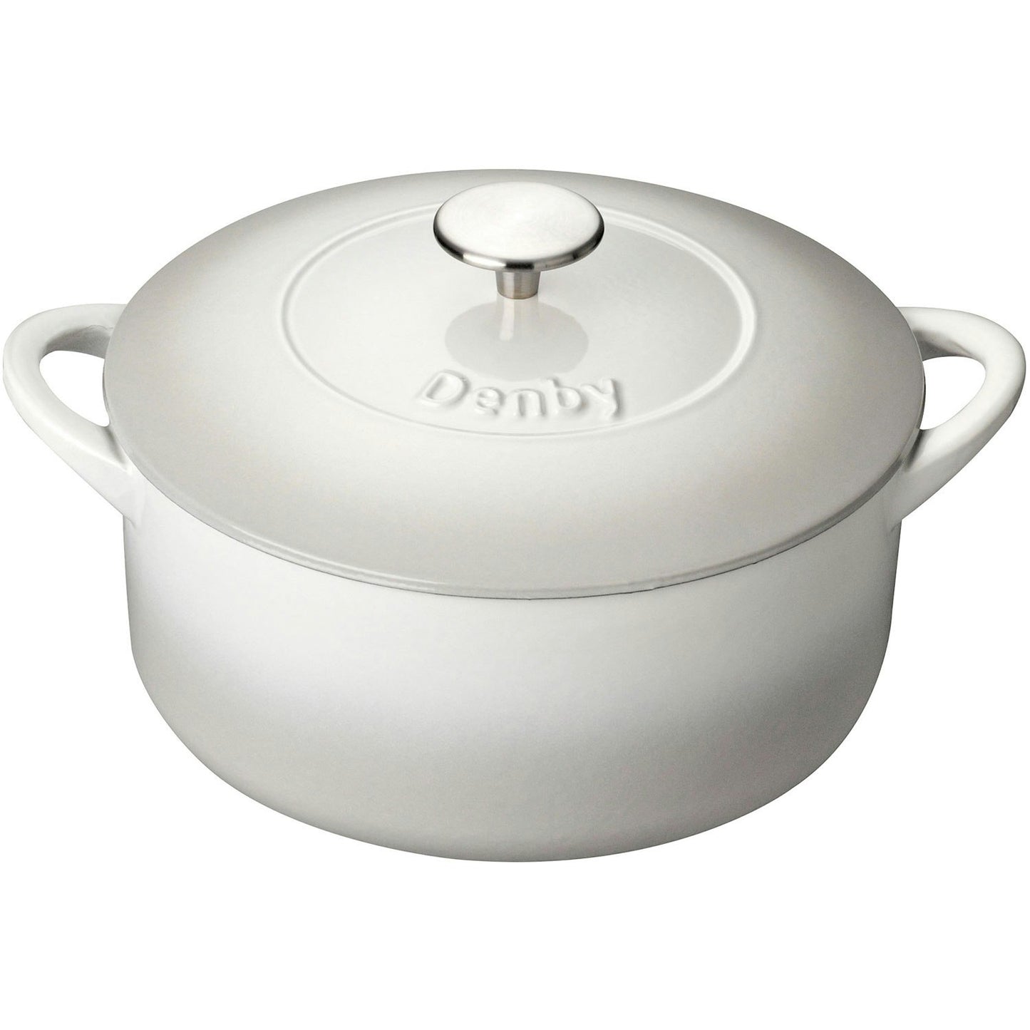 Denby Natural Canvas Gusseisentopf Rund Ø26 Cm, Weiß