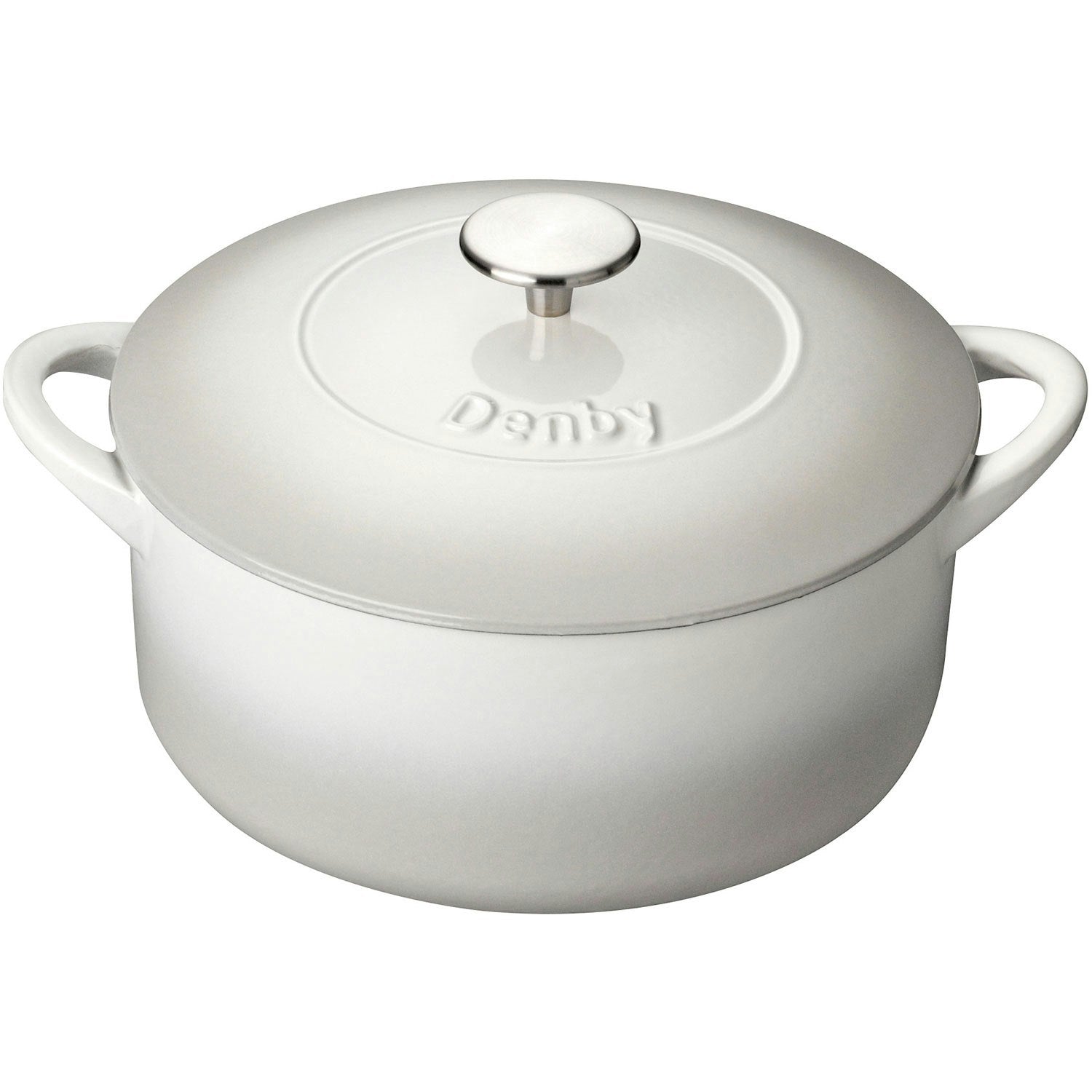 Denby Natural Canvas Gusseisentopf Rund Ø26 Cm, Weiß