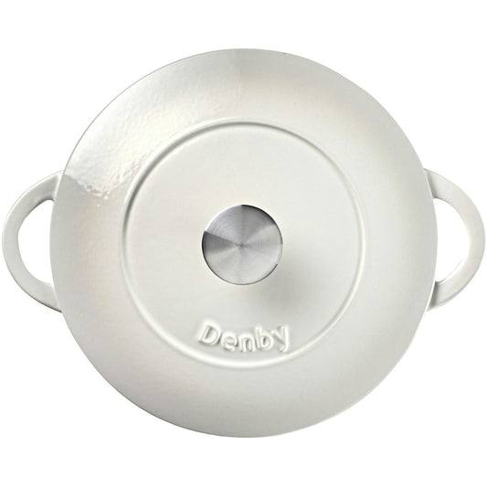 Denby Natural Canvas Gusseisentopf Rund Ø26 Cm, Weiß