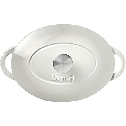Denby Natural Canvas Gusseisentopf Oval Ø28 Cm, Weiß