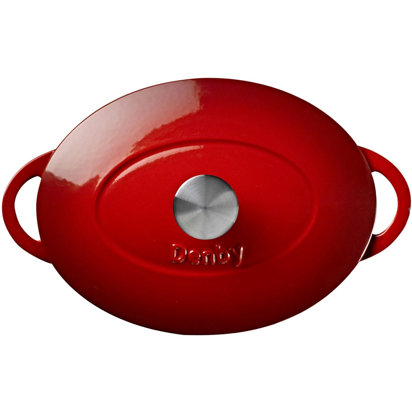 Denby Pomegranate Gusseisentopf Oval Ø28 Cm, Rot