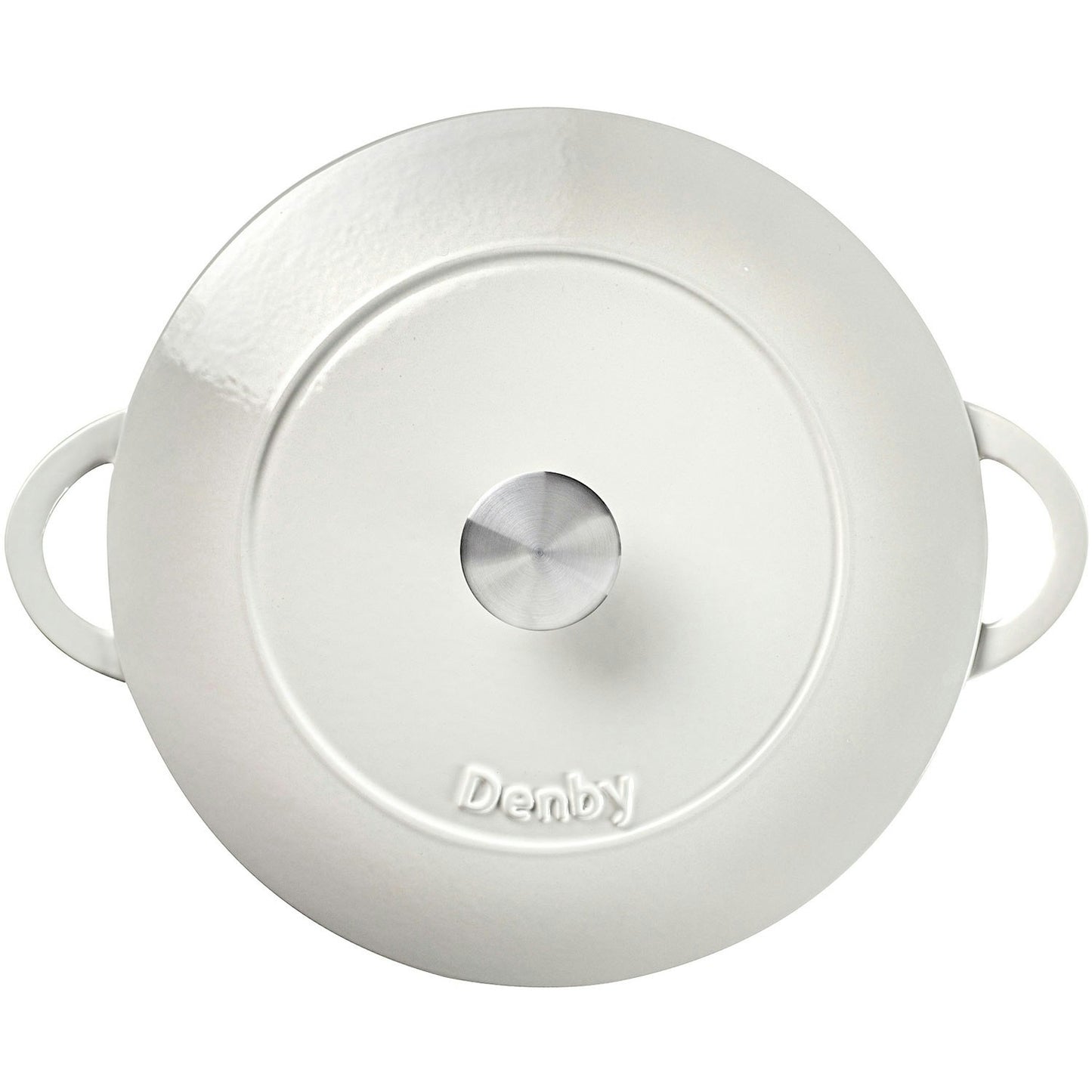 Denby Natural Canvas Gusseisentopf Flach Ø30 Cm, Weiß