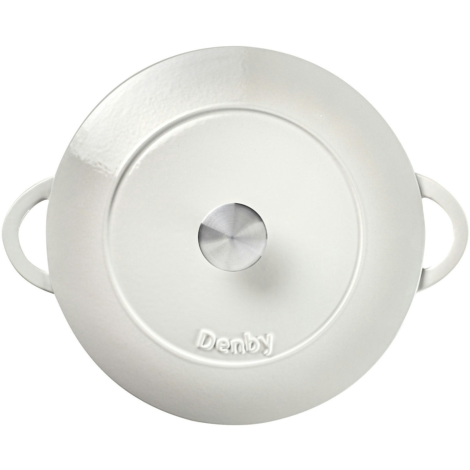 Denby Natural Canvas Gusseisentopf Flach Ø30 Cm, Weiß