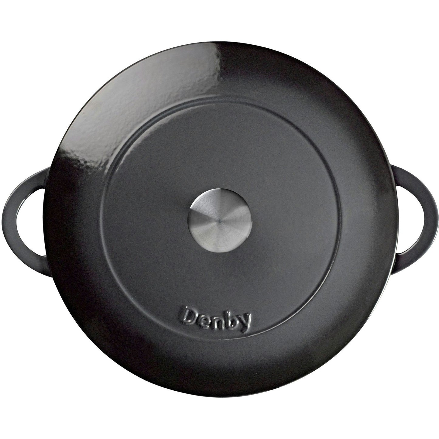 Denby Halo Gusseisentopf Flach Ø30 Cm, Grau