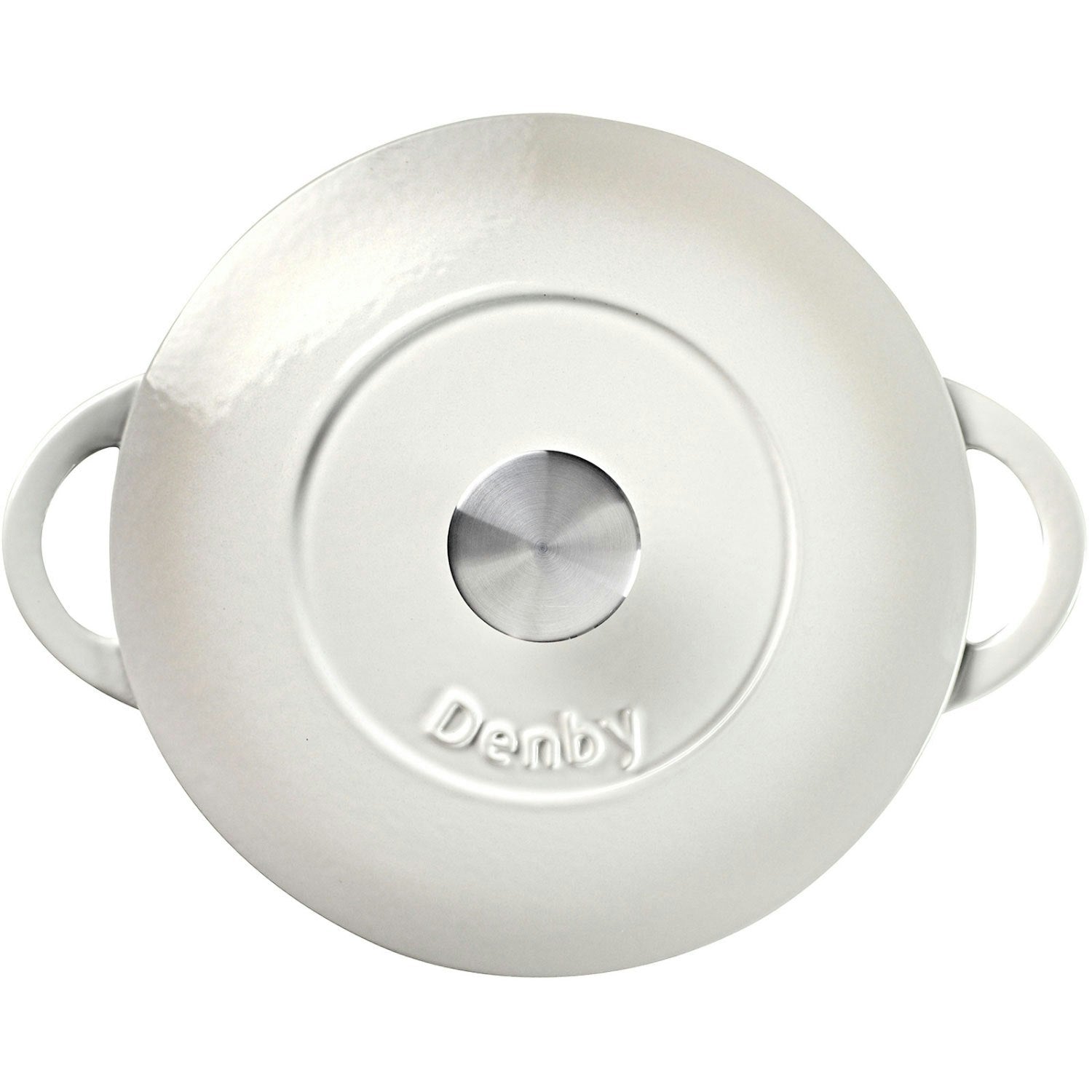 Denby Natural Canvas Gusseisentopf Rund Ø24 Cm, Weiß
