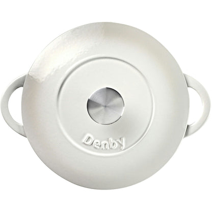 Denby Natural Canvas Gusseisentopf Rund Ø24 Cm, Weiß