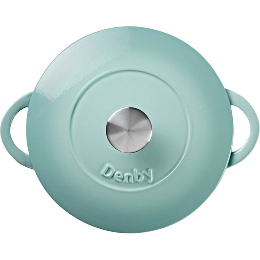Denby Pavilion Gusseisentopf Rund Ø24 Cm, Hellblau
