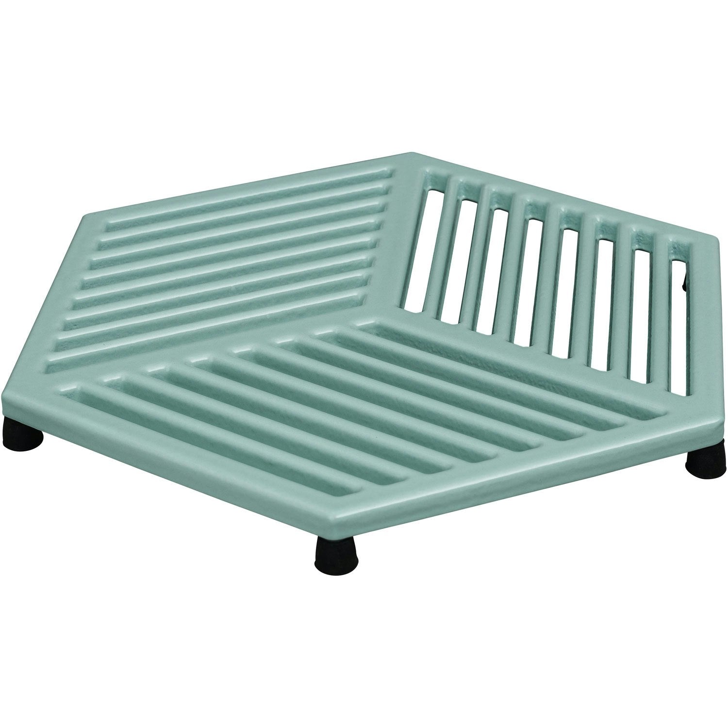 Denby Pavilion Topfuntersetzer Gusseisen 21,5x24,5 Cm, Hellblau