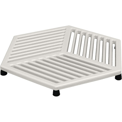 Denby Natural Canvas Topfuntersetzer Gusseisen 21,5x24,5 Cm, Weiß
