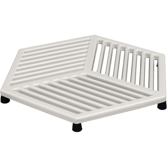Denby Natural Canvas Topfuntersetzer Gusseisen 21,5x24,5 Cm, Weiß