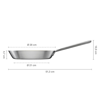 Fiskars Norden Bratpfanne Edelstahl, 28 Cm