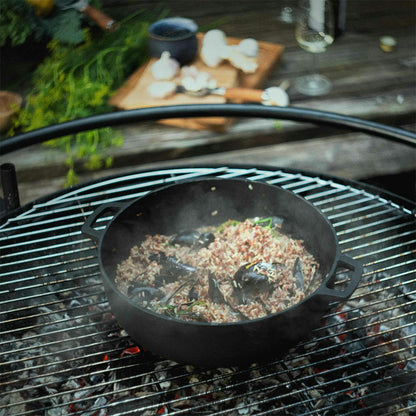 Fiskars Norden Grill Chef Gusseisentopf, 30 Cm