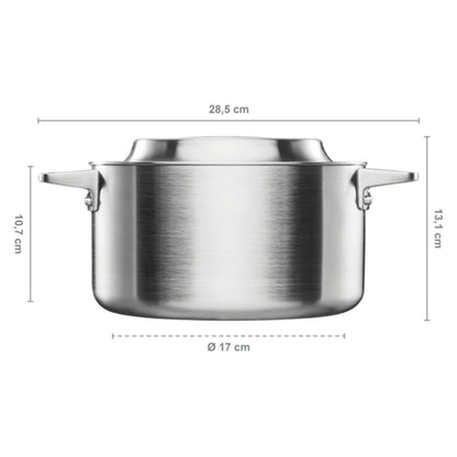 Fiskars Norden Topf Unbeschichtet Edelstahl, 3 L