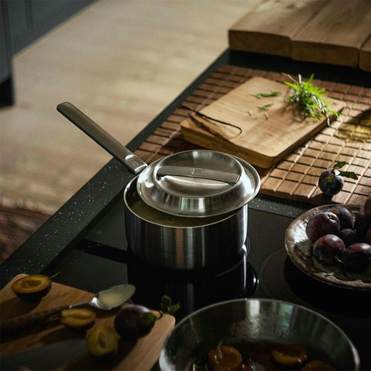 Fiskars Norden Kasserolle Unbeschichtet Edelstahl, 1,8 L
