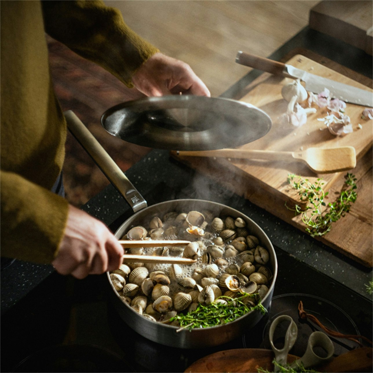 Fiskars Norden Sauteuse Edelstahl, 26 Cm