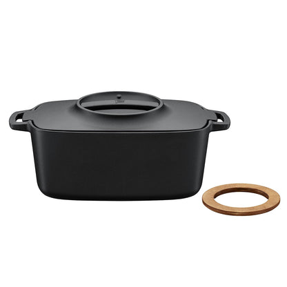 Fiskars Norden Topf 5L, Schwarz Gusseisen