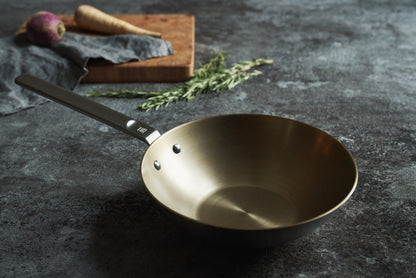 Fiskars Norden Wok Pan 28 Cm, Stainless Steel