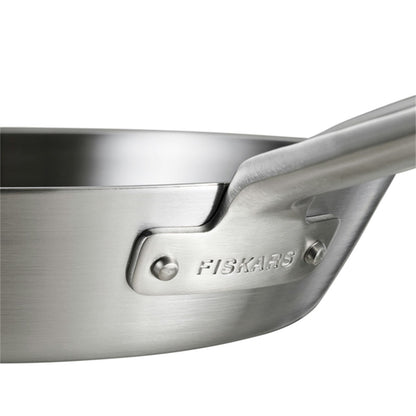 Fiskars Norden Wok Pan Uncoated Stainless Steel, 28 Cm