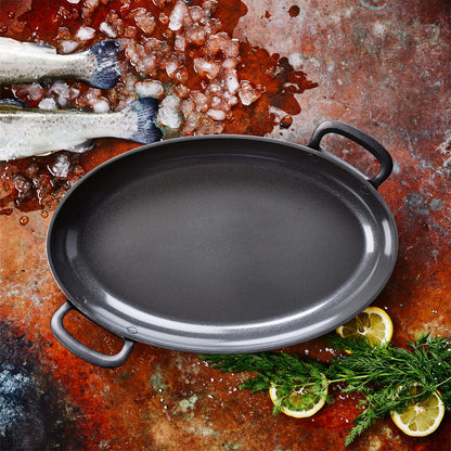 Greenpan Craft Fish Pan Bratpfanne Oval 40 Cm
