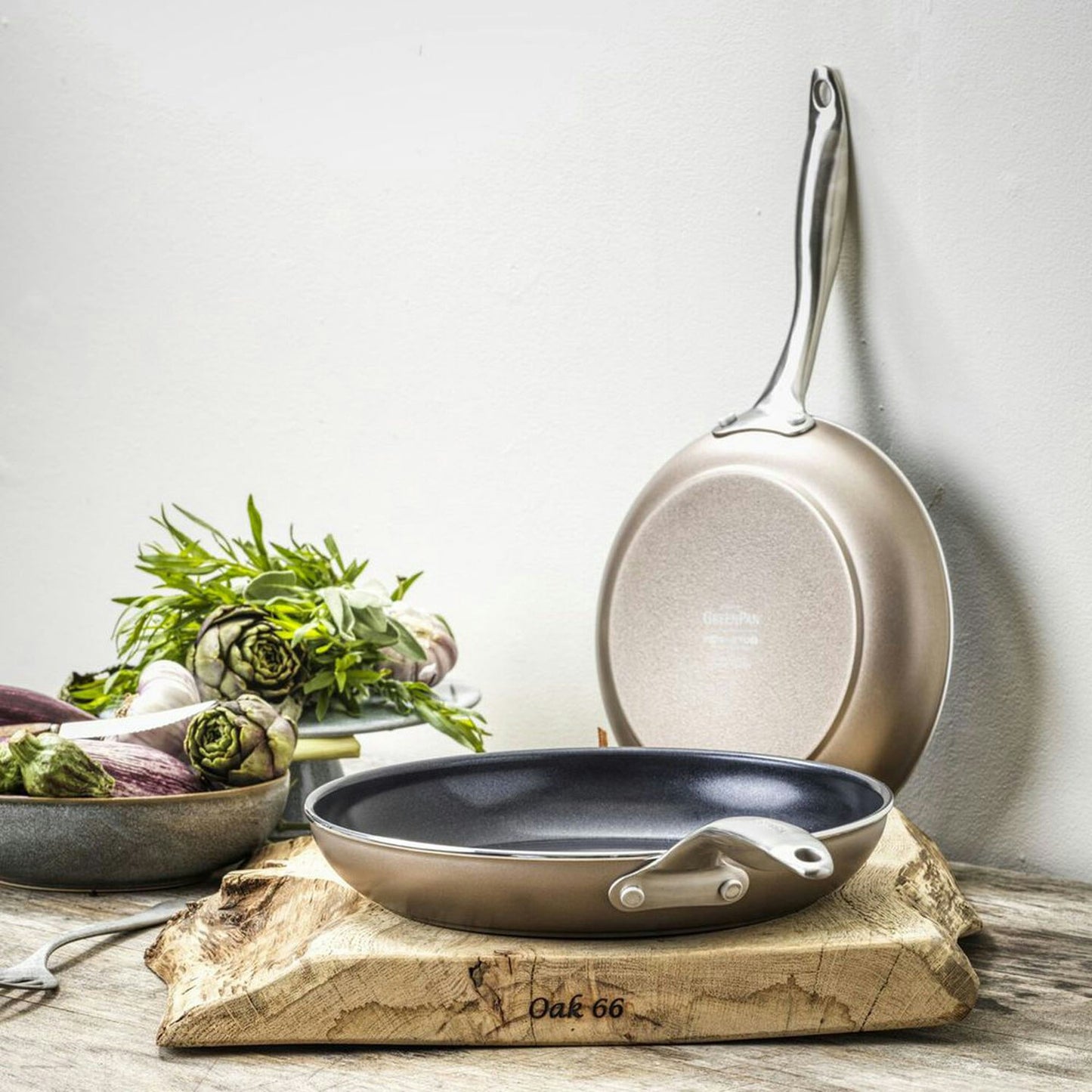 Greenpan Royal Bratpfanne 2 Teile, Bronzefarben