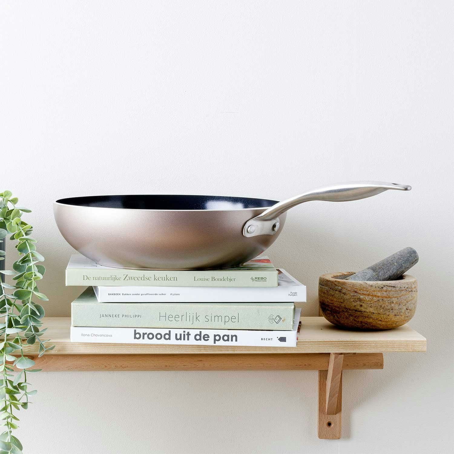 Greenpan Royal Bronze Wok 28 Cm Wok-Pfanne Bronzefarben