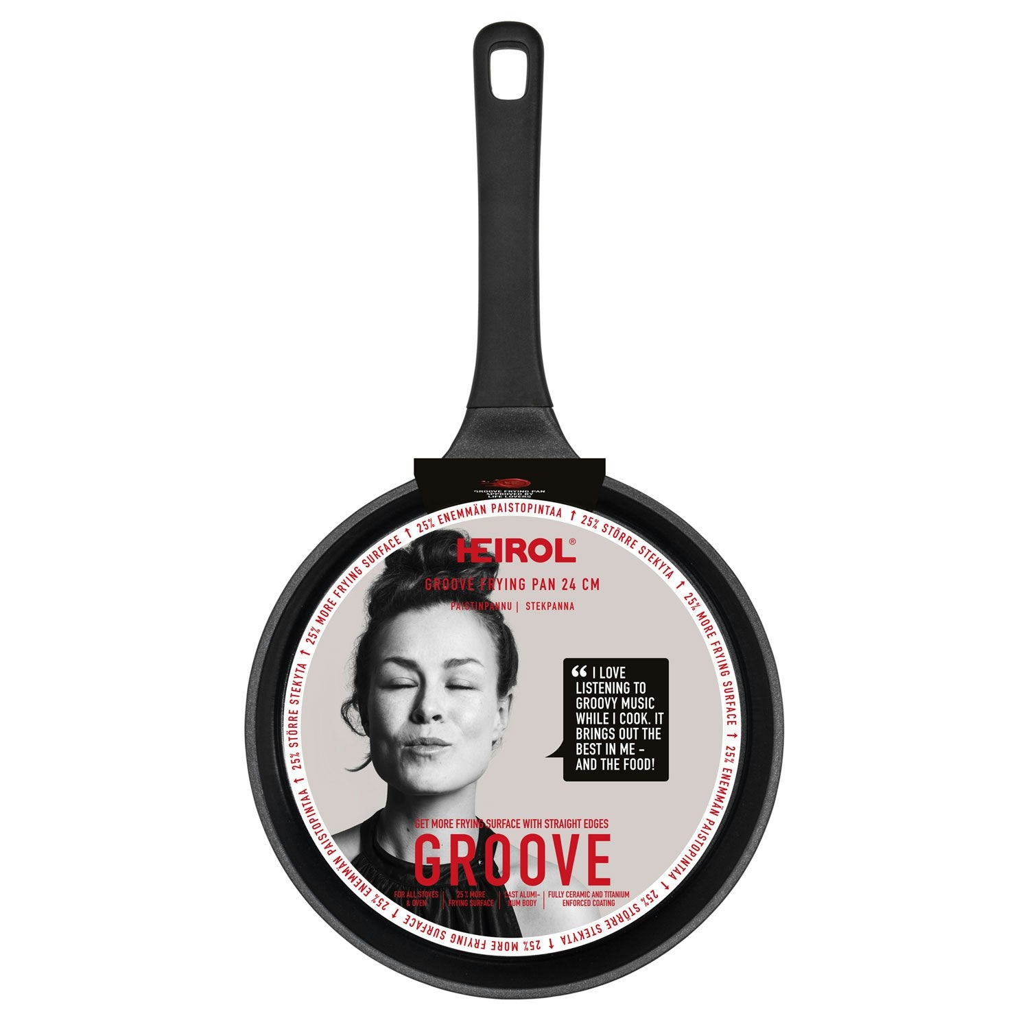 Heirol Groove Bratpfanne 24 Cm