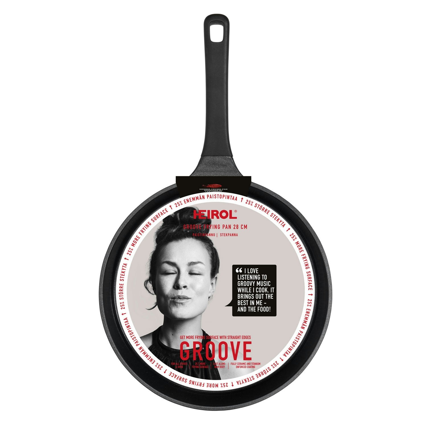 Heirol Groove Bratpfanne 28 Cm