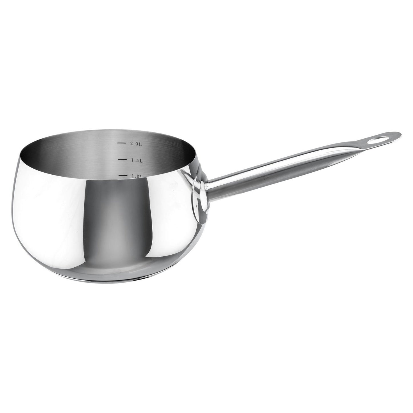 Heirol Pro Belly Kasserolle Stahl Mit Glasdeckel 2 L