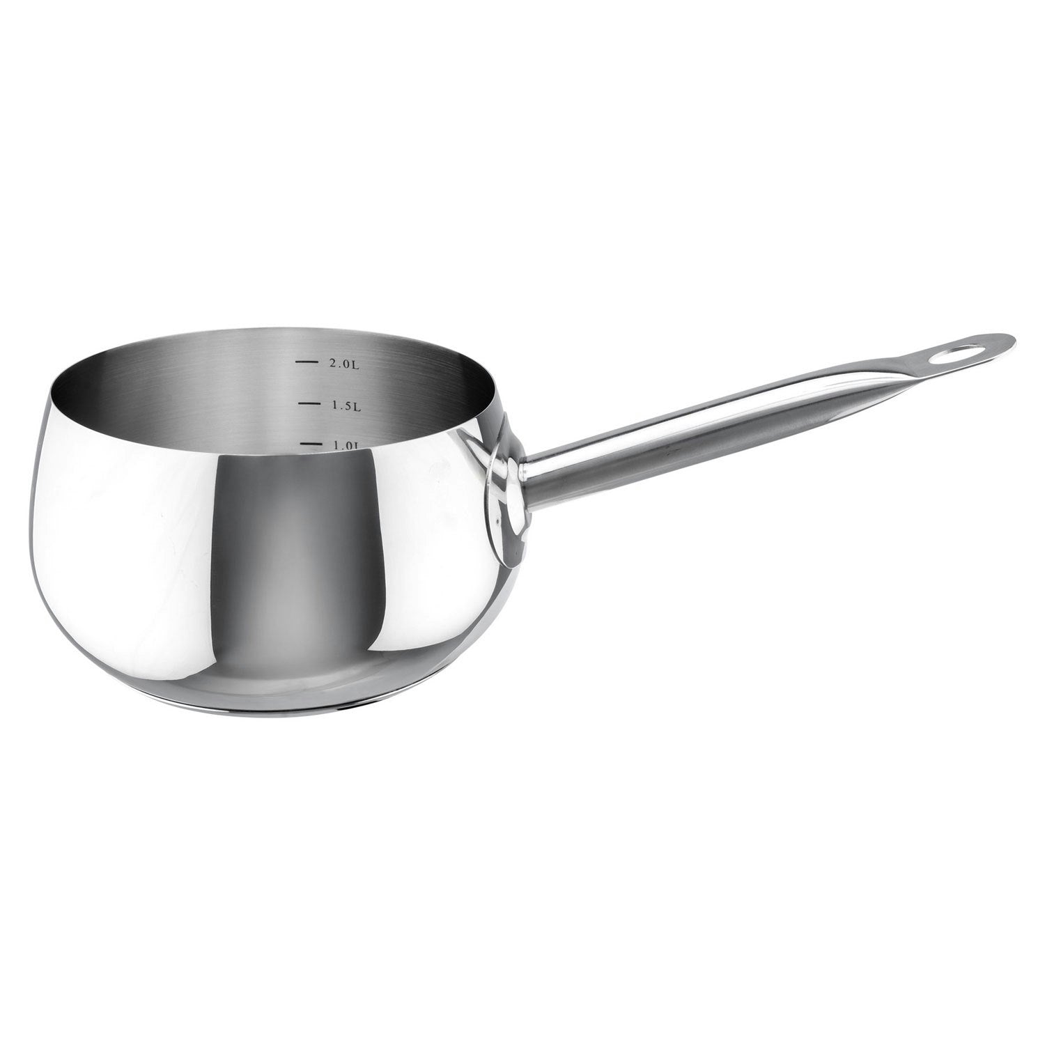 Heirol Pro Belly Kasserolle Stahl Mit Glasdeckel 2 L
