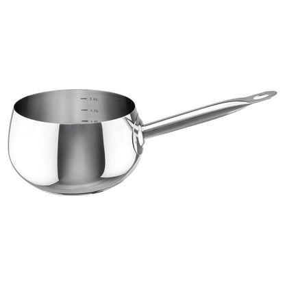 Heirol Pro Belly Kasserolle Stahl Mit Glasdeckel 2 L