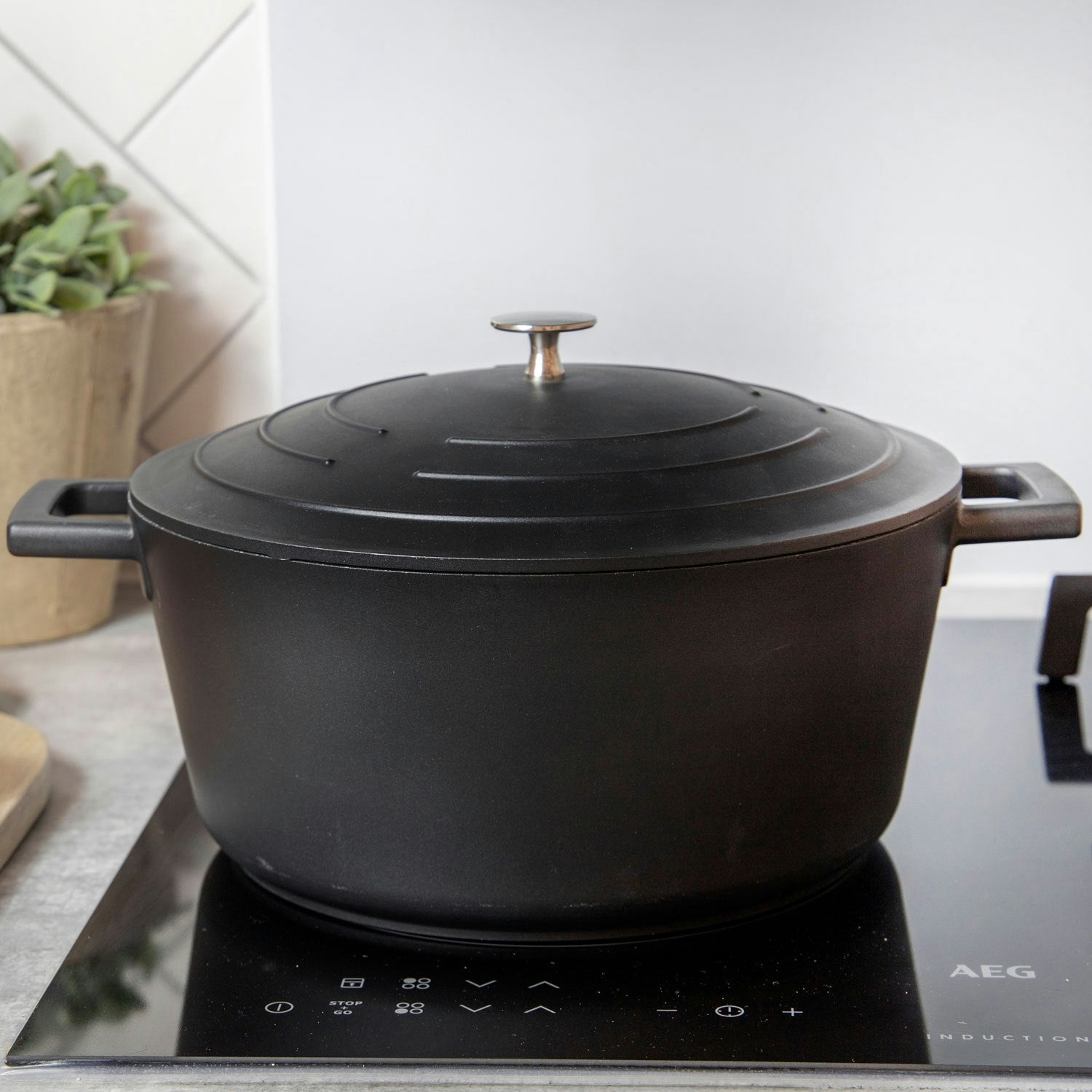 Kitchen Craft MasterClass Kasserolle Schwarz, 5 L