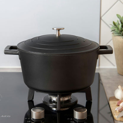Kitchen Craft MasterClass Kasserolle Schwarz, 4 L