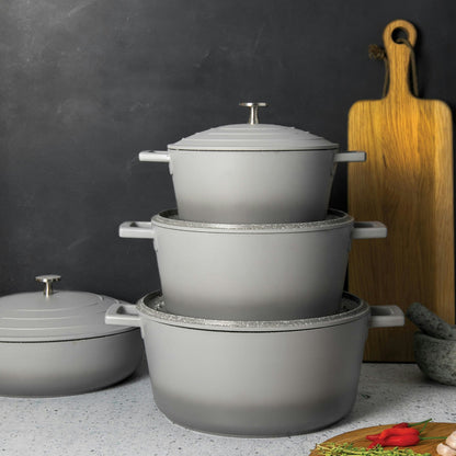 Kitchen Craft MasterClass Kasserolle Grau, 4 L
