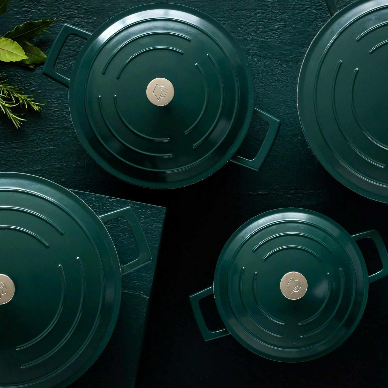 Kitchen Craft MasterClass Kasserolle Hunter Green, 4 L