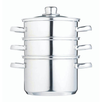 Kitchen Craft Three Tier Dampfgarer, 4 Teile, 22 Cm