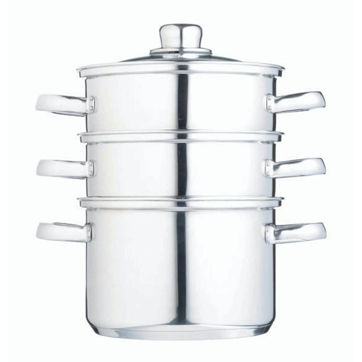Kitchen Craft Three Tier Dampfgarer, 4 Teile, 18 Cm