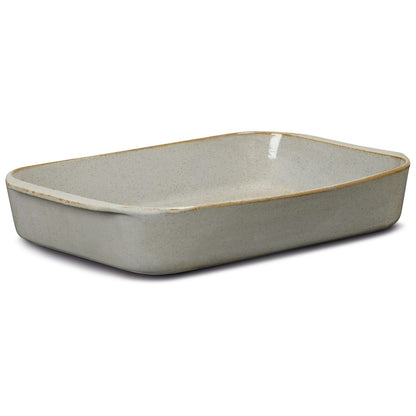 Lyngby Porcelæn Dan-Ild Ofenform Sand, 41x26 Cm