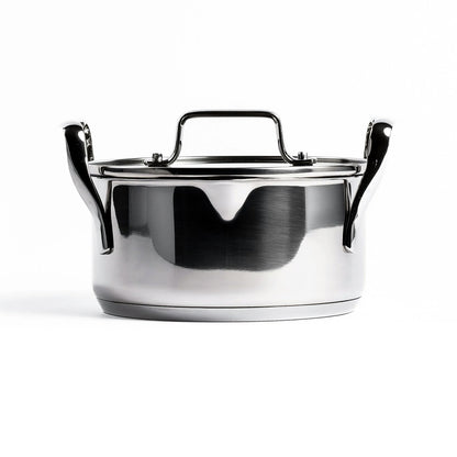  Topfset Stapelbar 3-er Set, Edelstahl