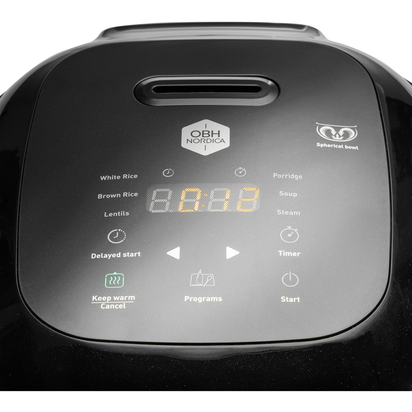 OBH Nordica Versatile 2 L Reiskocher, Schwarz